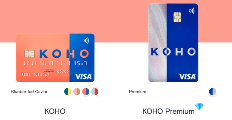 KOHO Visa : A new prepaid credit card with cash back